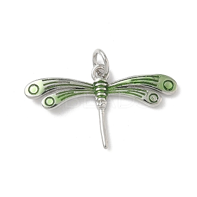 Insect Themes Brass Enamel Pendants KK-B155-01C-02P-1