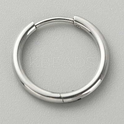 316L Surgical Stainless Steel Huggie Hoop Earrings for Girl Women EJEW-TAC0011-11C-P-1
