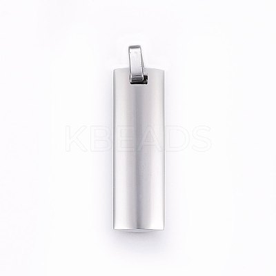 Non-Tarnish 304 Stainless Steel Pendants STAS-O103-25C-1