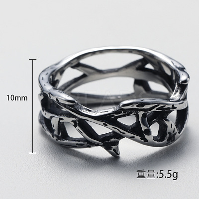 304 Stainless Steel Finger Rings FS-WG2B888-02-1