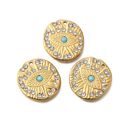 PVD Vacuum Plating 201 Stainless Steel Pendants STAS-C111-51G-1