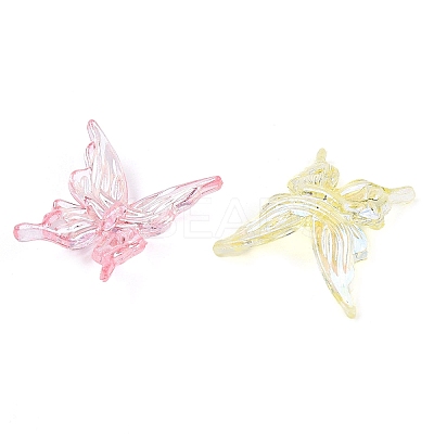 AB Color Transparent Acrylic Beads TACR-T028-13M-1