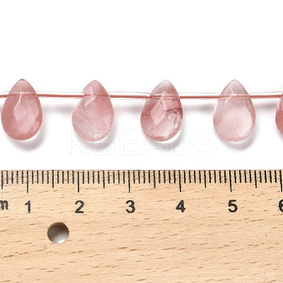Cherry Quartz Glass Beads Strands G-Q167-A02-01-1