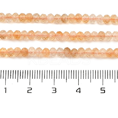 Natural Citrine(Heated) Beads Strands G-K376-B11-02-1