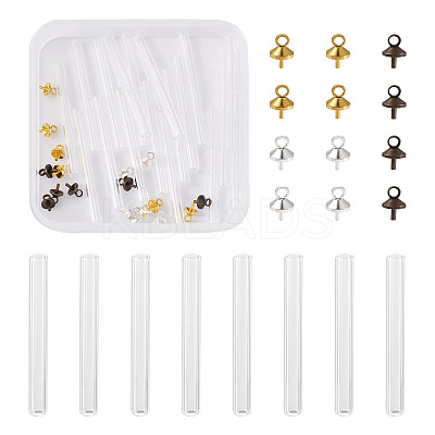 DIY Wishing Bottle Pendant Making Kits DIY-CD0001-24-1