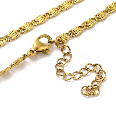Ion Plating(IP)  304 Stainless Steel Lumachina Chain Necklaces NJEW-C060-01A-G-1