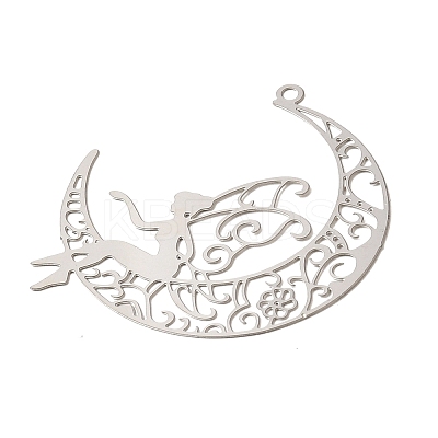 Non-Tarnish 201 Stainless Steel Pendants STAS-C166-04P-1