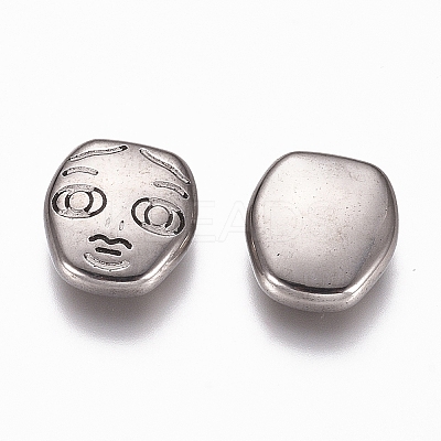 Non-Tarnish 304 Stainless Steel Cabochons STAS-G218-13P-1
