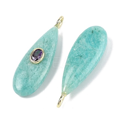 Natural Amazonite Pendants G-D357-03A-1