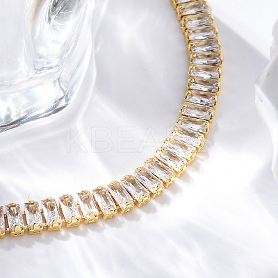 Cubic Zirconia Classic Tennis Bracelet X-ZIRC-S067-073H-NF-1