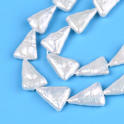 Natural Baroque Pearl Keshi Pearl Beads Strands PEAR-N021-18-1