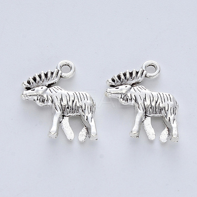 Tibetan Style Alloy Pendants TIBE-R316-064AS-RS-1