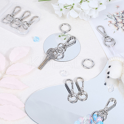Teardrop Alloy Swivel Clasps PURS-SP0001-02P-1