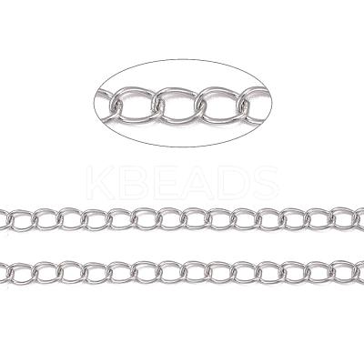 Tarnish Resistant 304 Stainless Steel Twisted Chains CHS-A003K-0.6mm-1