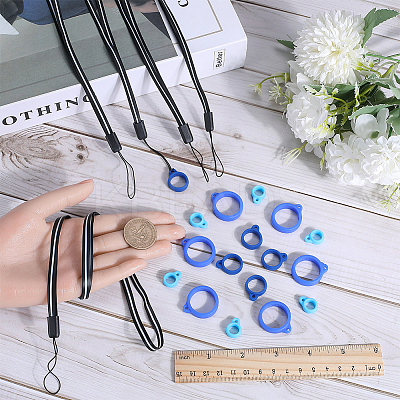 5Pcs Rubber Lanyard Straps DIY-GF0008-24-1