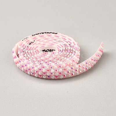 Resin Self Adhesive Sewing Trim Rhinestone Tape DIY-TAC0023-50D-1