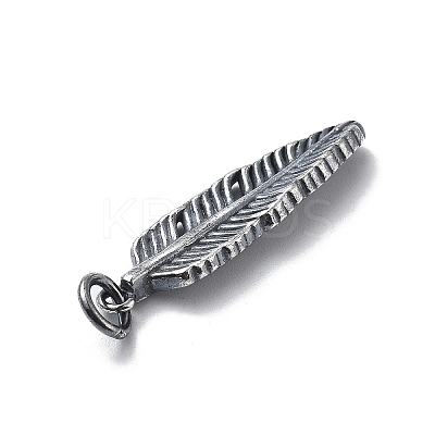925 Sterling Silver Pendants with Jump Rings LS-STER-R001-03S-01-1