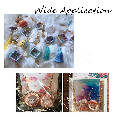 Transparent Acrylic Weaving Board DIY-PH0026-83-1