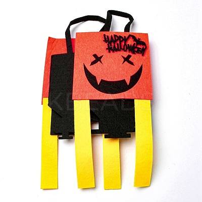 Devil Felt Halloween Candy Bags with Handles HAWE-K001-01G-1