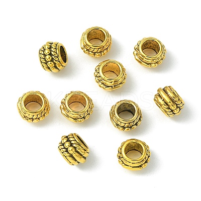 Tibetan Style Alloy Spacer Beads TIBE-YW0001-39AG-1