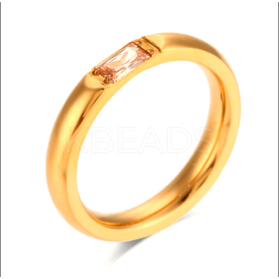 304 Stainless Steel Pave Cubic Zirconia Finger Rings FS-WG61B2A-31-1