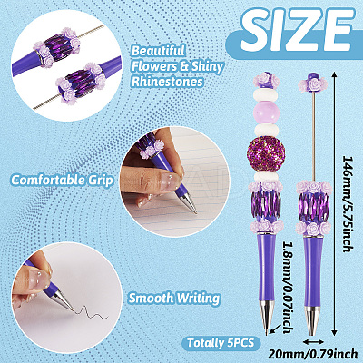 Flower Plastic Ballpoint Pen LS-BT-TAC0045-002A-1