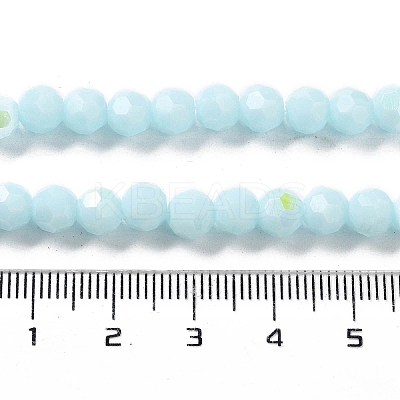 Opaque Glass Beads Strands EGLA-A035-P6mm-L10-1