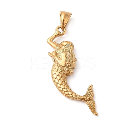 304 Stainless Steel Big Pendants STAS-Z071-01G-1