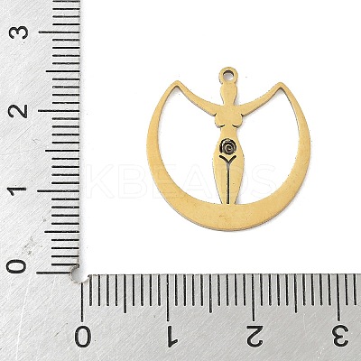 201 Stainless Steel Pendants STAS-H480-03G-1