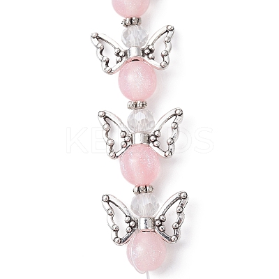 3 Strands 3 Colors DIY Resin Beaded Strands Set AJEW-JB01179-03-1