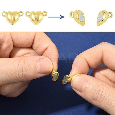 10 Bags Alloy Magnetic Clasps with Loops FIND-FS0004-88P-1