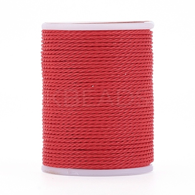 Round Waxed Polyester Cord X-YC-G006-01-1.0mm-15-1