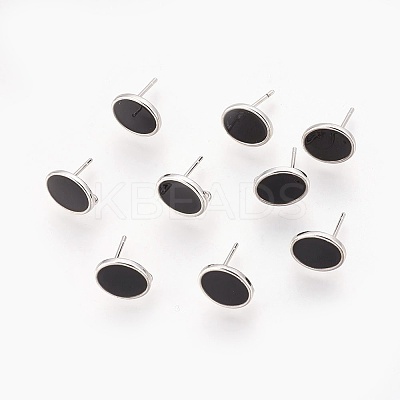 Brass Stud Earring Findings LS-KK-P153-22P-01-NF-1