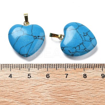 Synthetic Turquoise Pendants G-G956-B75-G-1