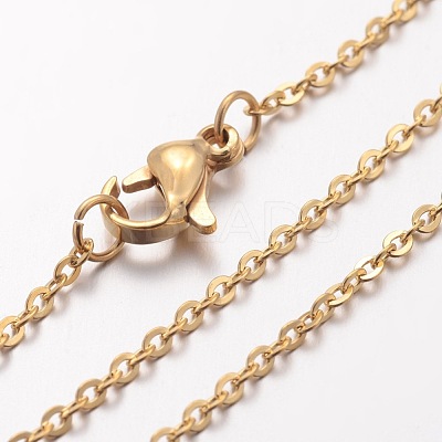 Ion Plating(IP) 304 Stainless Steel Necklace STAS-J023-06G-1