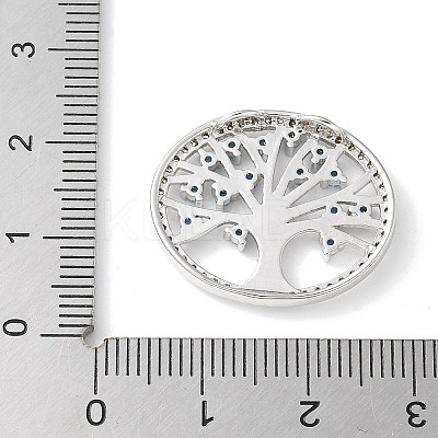 Brass Micro Pave Cubic Zirconia Pendants KK-C086-09P-1