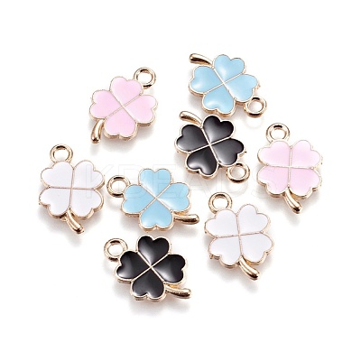 Alloy Enamel Pendants ENAM-L017-I-1