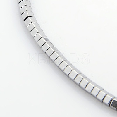 Pentagon Electroplate Non-magnetic Synthetic Hematite Beads Strands G-P046-04A-1