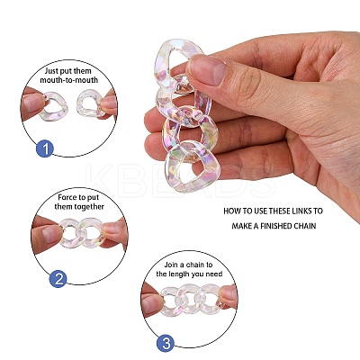 Transparent Acrylic Linkings Rings PACR-N010-035-1