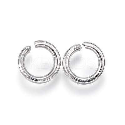 Non-Tarnish 304 Stainless Steel Open Jump Rings X-STAS-E113-10P-1