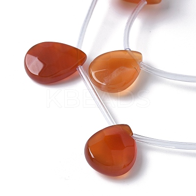 Natural Red Agate(Dyed & Heated) Beads Strands G-A259-A01-02-1