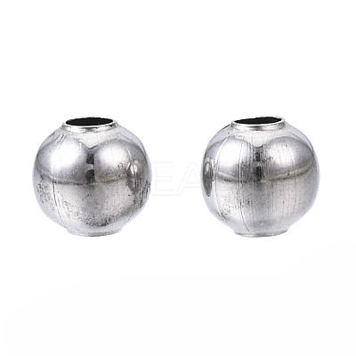 Round 304 Stainless Steel Beads STAS-TAC0004-4mm-P-1