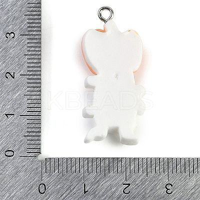 Halloween Theme Resin Pendants RESI-M046-01I-1