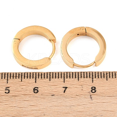 304 Stainless Steel Clear Cubic Zirconia Hoop Earrings EJEW-L307-12G-01-1