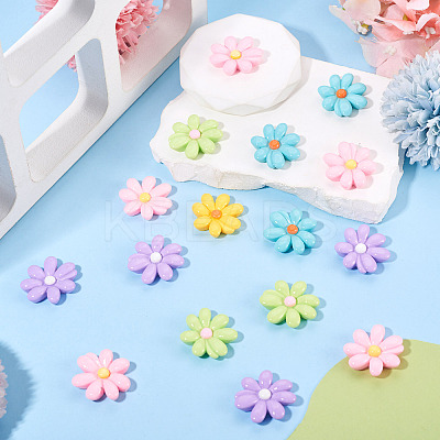 20Pcs Opaque Resin Cabochons CRES-TA0001-59-1