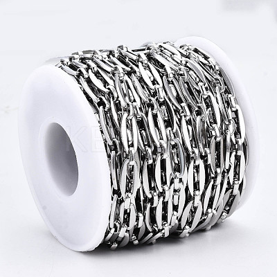 Tarnish Resistant 304 Stainless Steel Link Chains CHS-T003-18P-NF-1