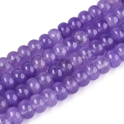 Dyed Natural White Jade Beads Strands G-T139-59A-08-1
