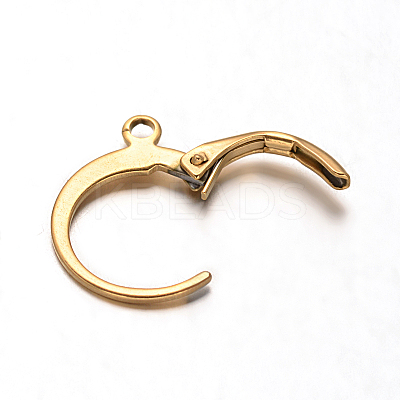 Ion Plating(IP) 316L Surgical Stainless Steel Leverback Earring Findings STAS-F075-38G-1