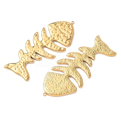 Textured 304 Stainless Steel Big Pendants STAS-Z177-04G-1