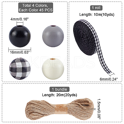 DIY Wood Beads Jewelry Making Kits DIY-PH0002-50-1